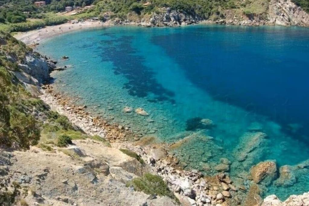 Nisportino, Elba. Bilocale Con Patio Vista Mare. Vila Casale Gastagno Exterior foto