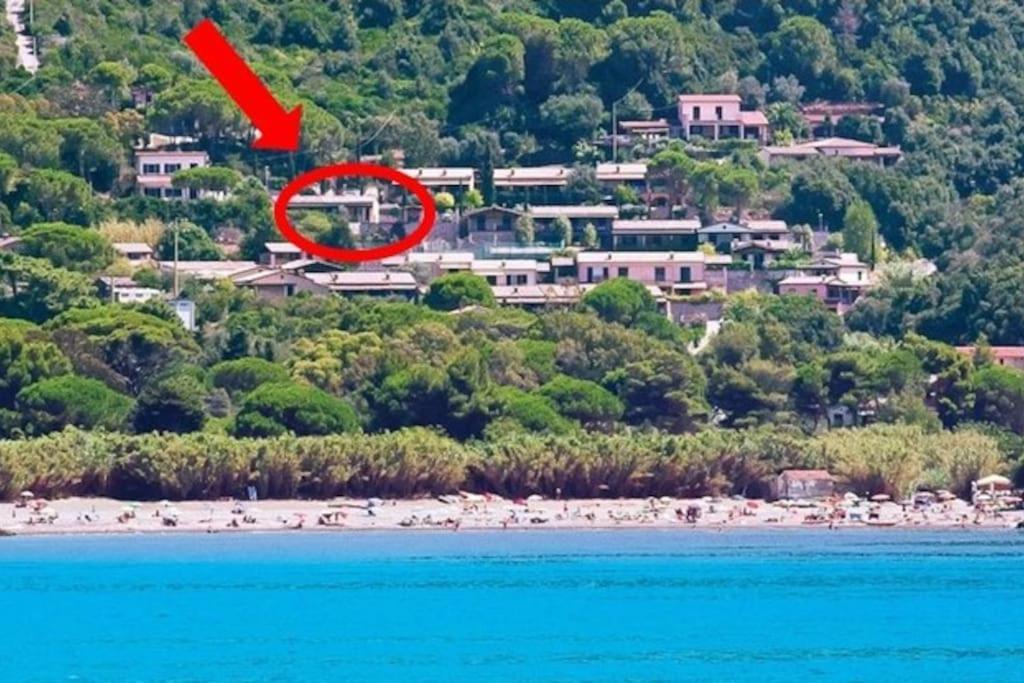 Nisportino, Elba. Bilocale Con Patio Vista Mare. Vila Casale Gastagno Exterior foto