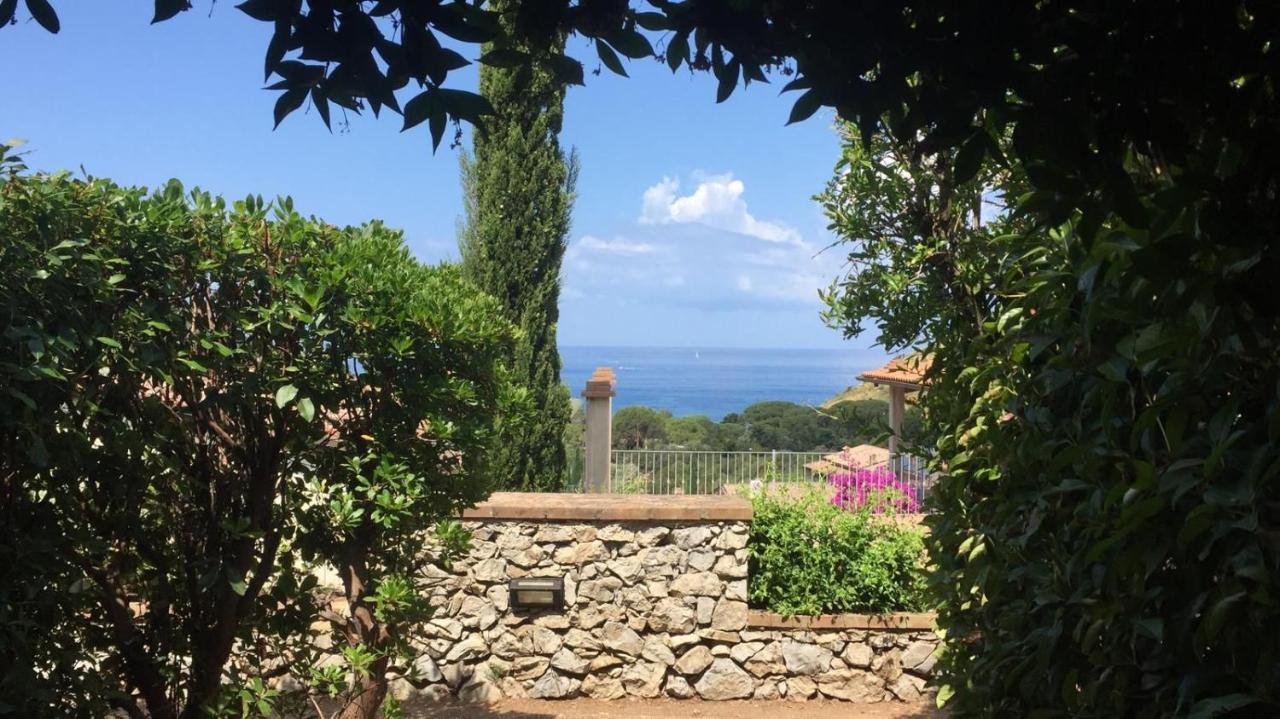 Nisportino, Elba. Bilocale Con Patio Vista Mare. Vila Casale Gastagno Exterior foto