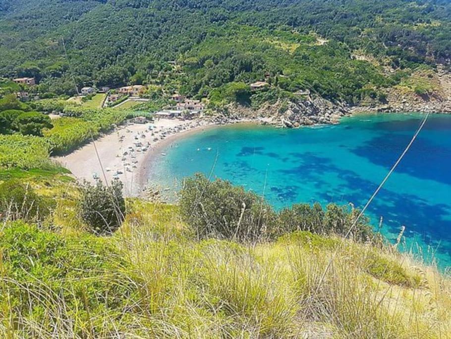 Nisportino, Elba. Bilocale Con Patio Vista Mare. Vila Casale Gastagno Exterior foto